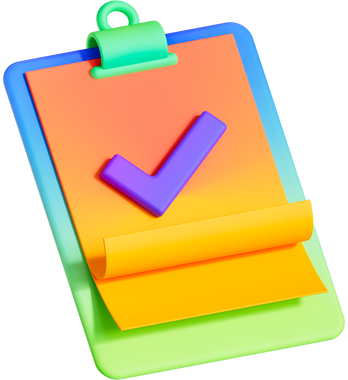 3D Smooth Gradient  Clipboard